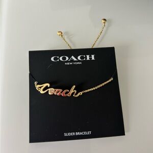 Coach Gold slider Bracelet